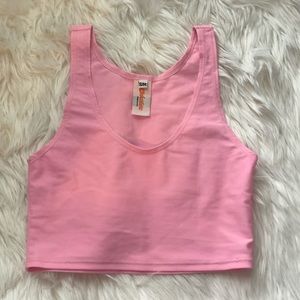 Baby Pink Pastel Crop Tank